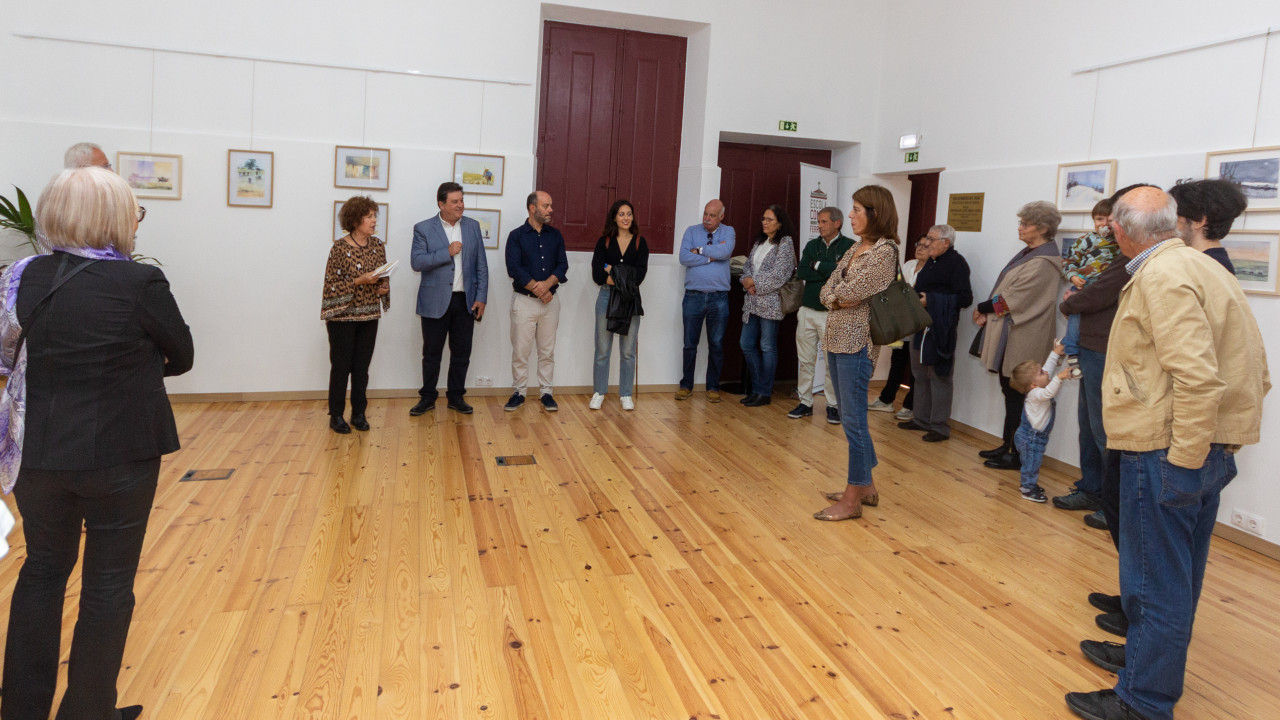 Exposição Aguarelas na Escola Conde de Ferreira