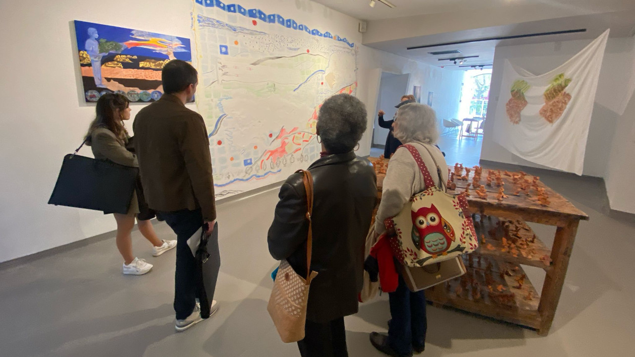 Turma de Pintura e Desenho visita exposições na cidade