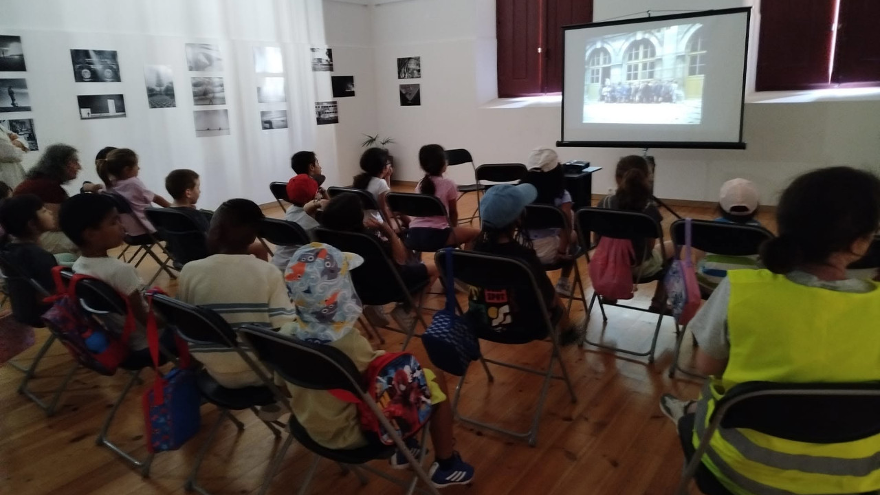 Turma do 1ºA da EB nº3 do Montalvão na Escola Conde de Ferreira